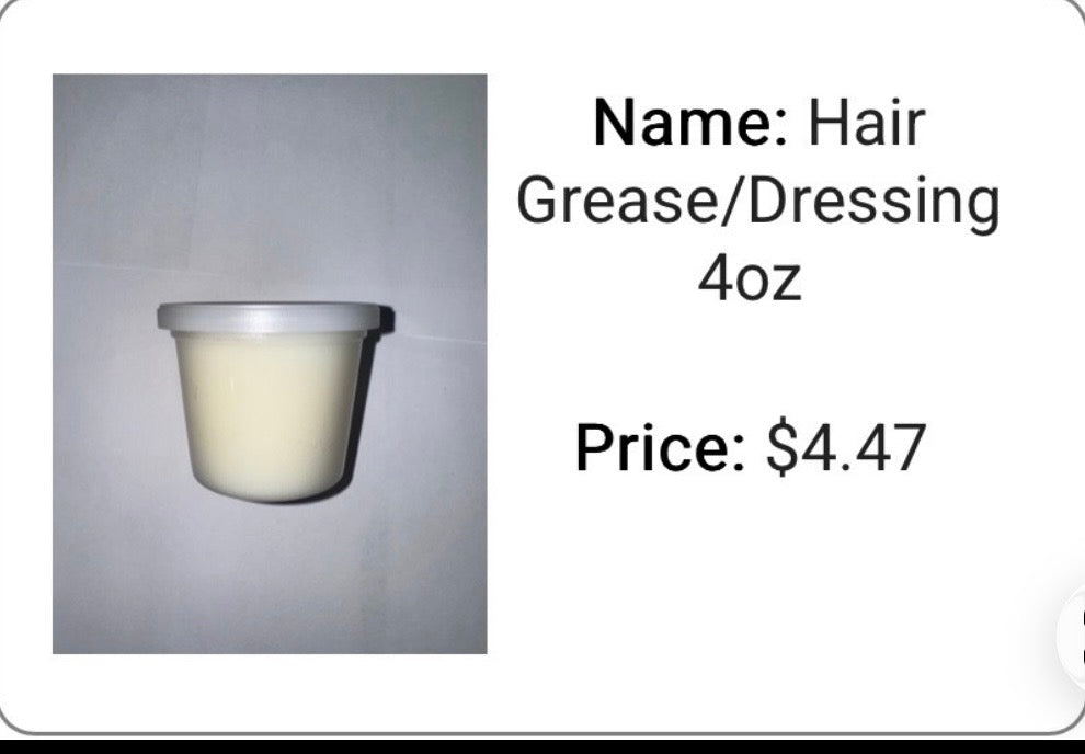 Hair Grease/Dressing 4oz