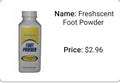 Fresh scent Foot Powder