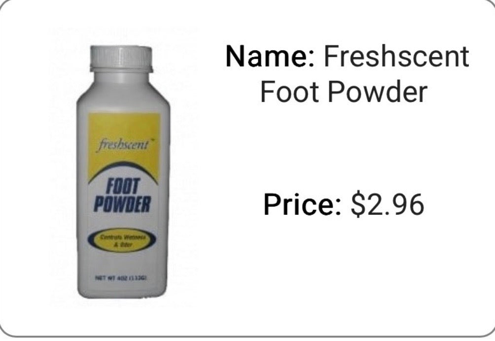 Fresh scent Foot Powder
