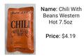 Chili With Beans Western Hot 7.5 oz