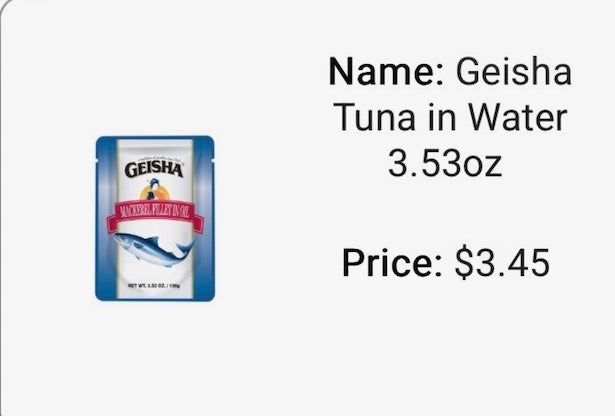 Geisha Tuna In Water 3.53 oz