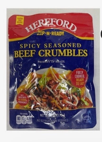 Beef Crumble Spicy 6oz